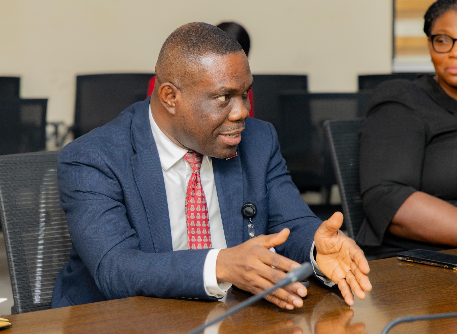 ICAG delegation, the Chief Executive Officer, Mr. Eric Oduro Osae.
